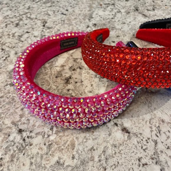 Bundle of 3 Headbands - Handmade with Rhinestones - Picture 2 of 7